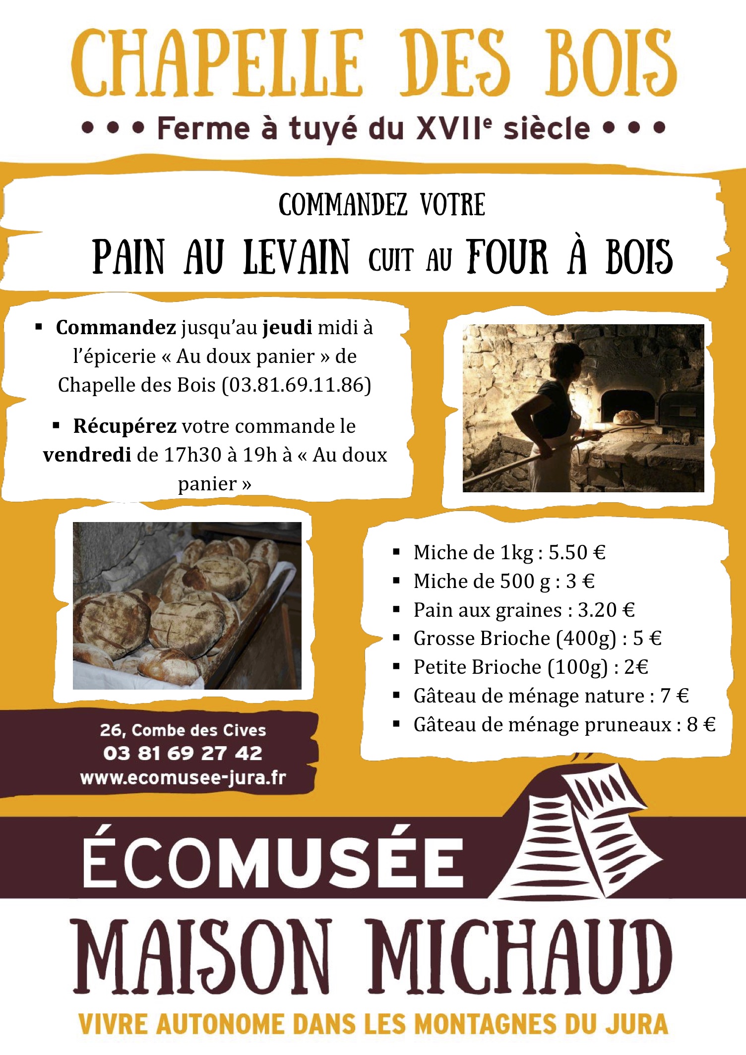 Écomusée Achetez votre pain